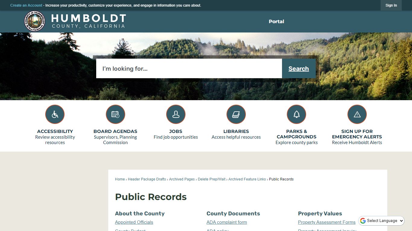 Public Records | Humboldt County, CA - Official Website